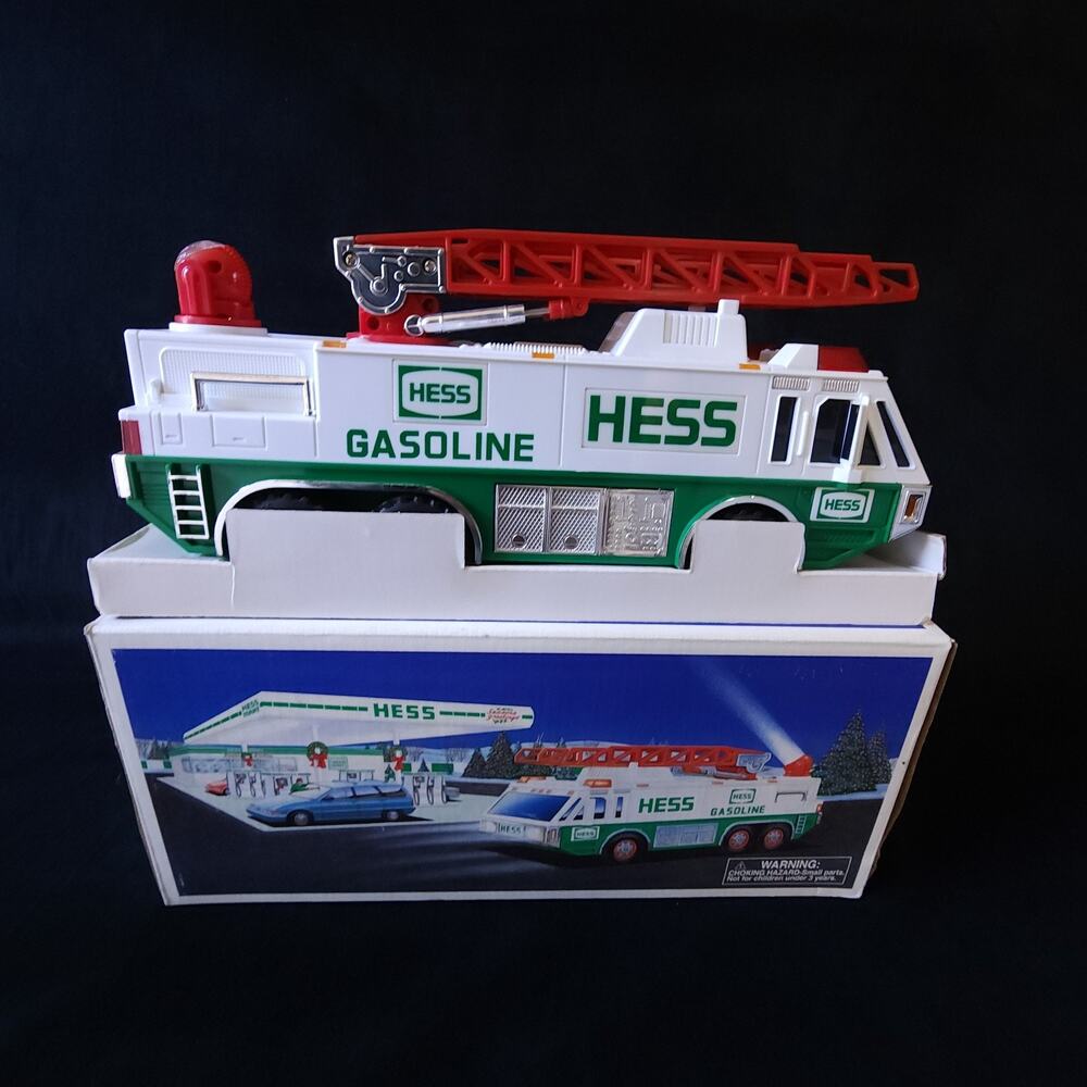 Vintage Hess Gasoline Emergency Siren Truck 1996 New In Box Fully Functional